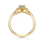 Pierścionek złoty z diamentami AJPZ_068